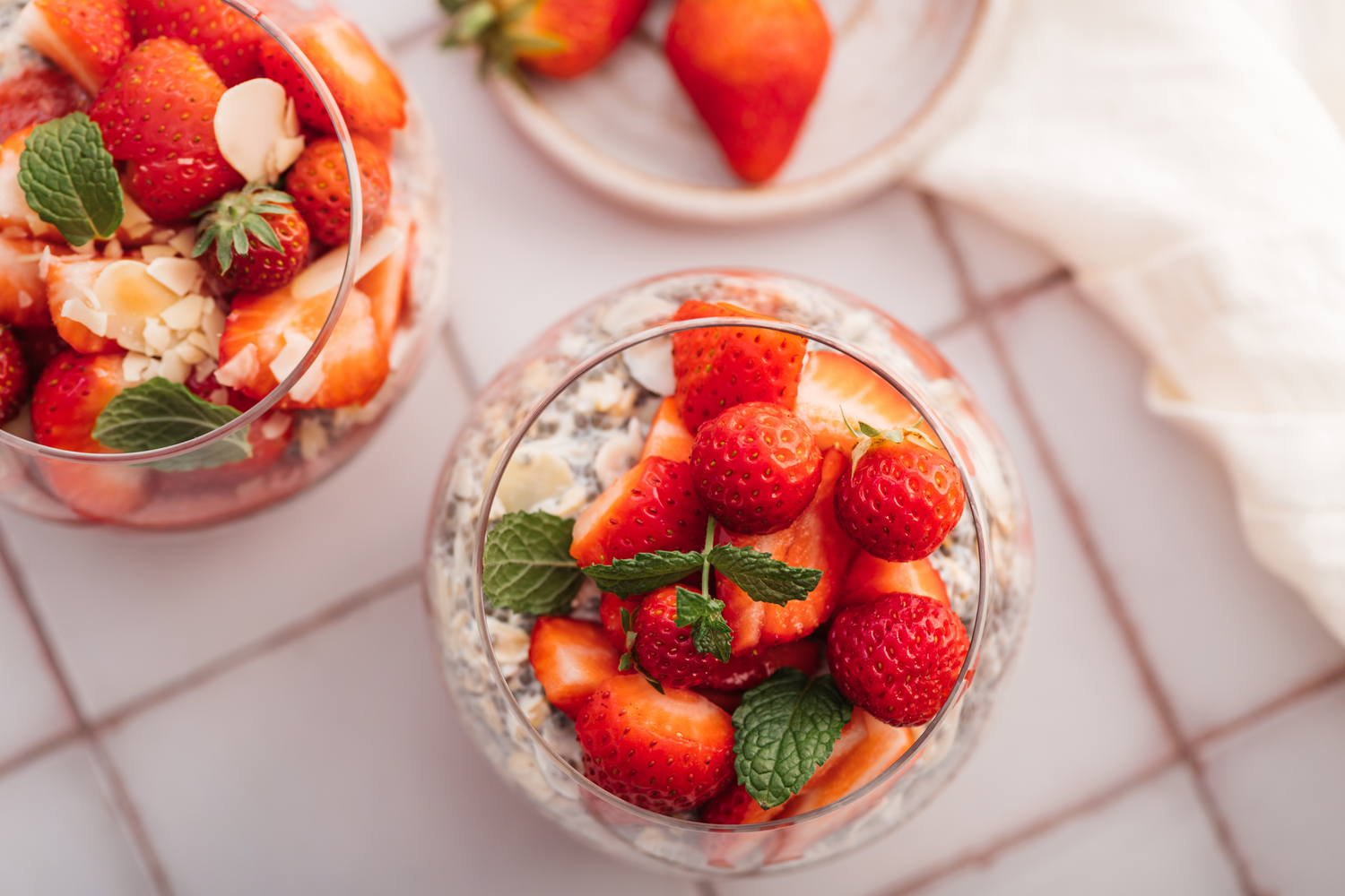 Jordbær chiagrød med kollagen