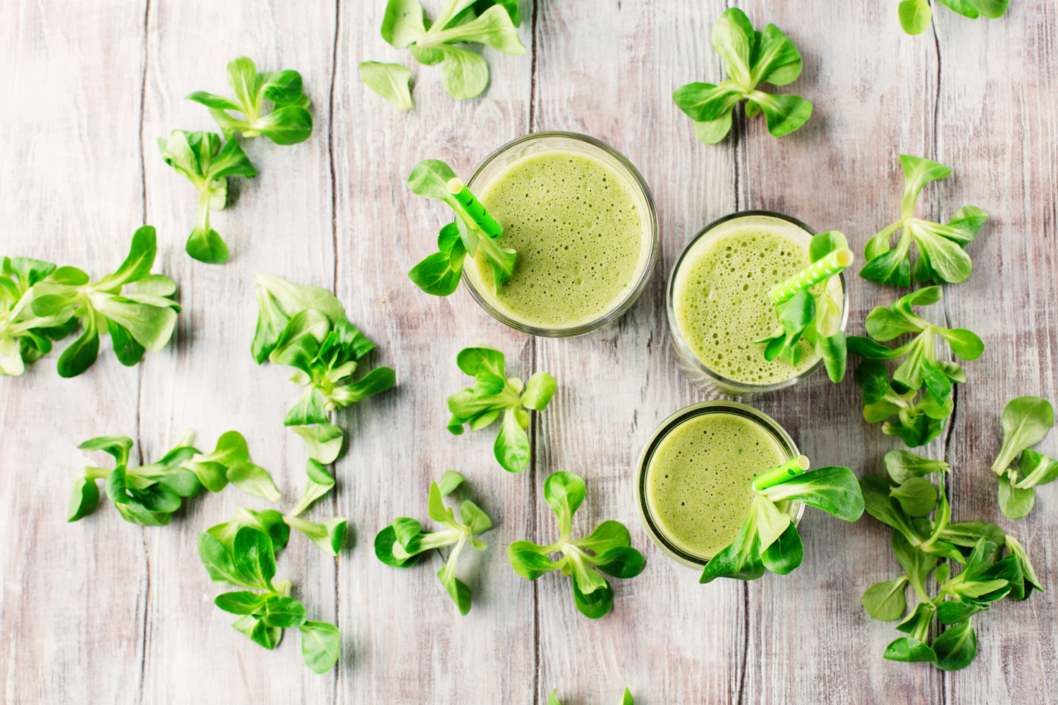 Smoothie med rabarber & spinat