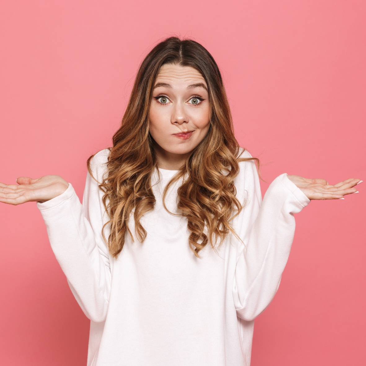 Kvinde i tvivl om kollagenpulver